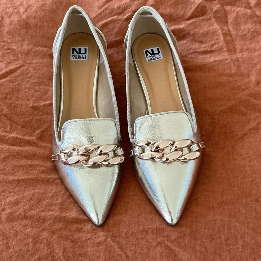 Gold Loafers for Women